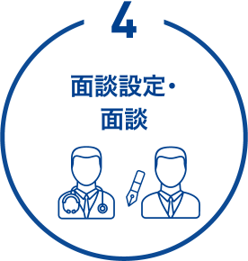 4.面談設定・面談